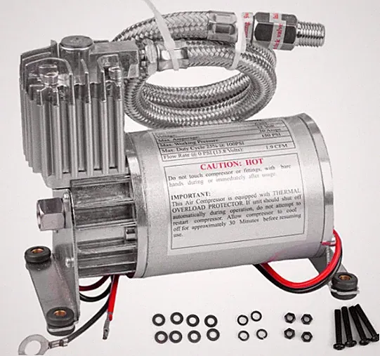 12 Volt 150 PSI 2.62 cfm Piston Compressor Air Horn Air Susp RV Slide 33%Duty Cy