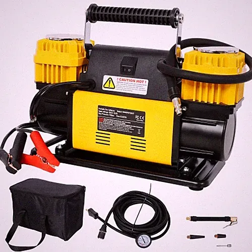 12V Dual Cylinder Air Compressor 150 PSI 10.6 CFM Tire Inflator for Car SUV RV