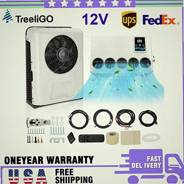 12Volt Split Air Conditioner Electric Parking Truck Cab A/C For Truck RV Caravan