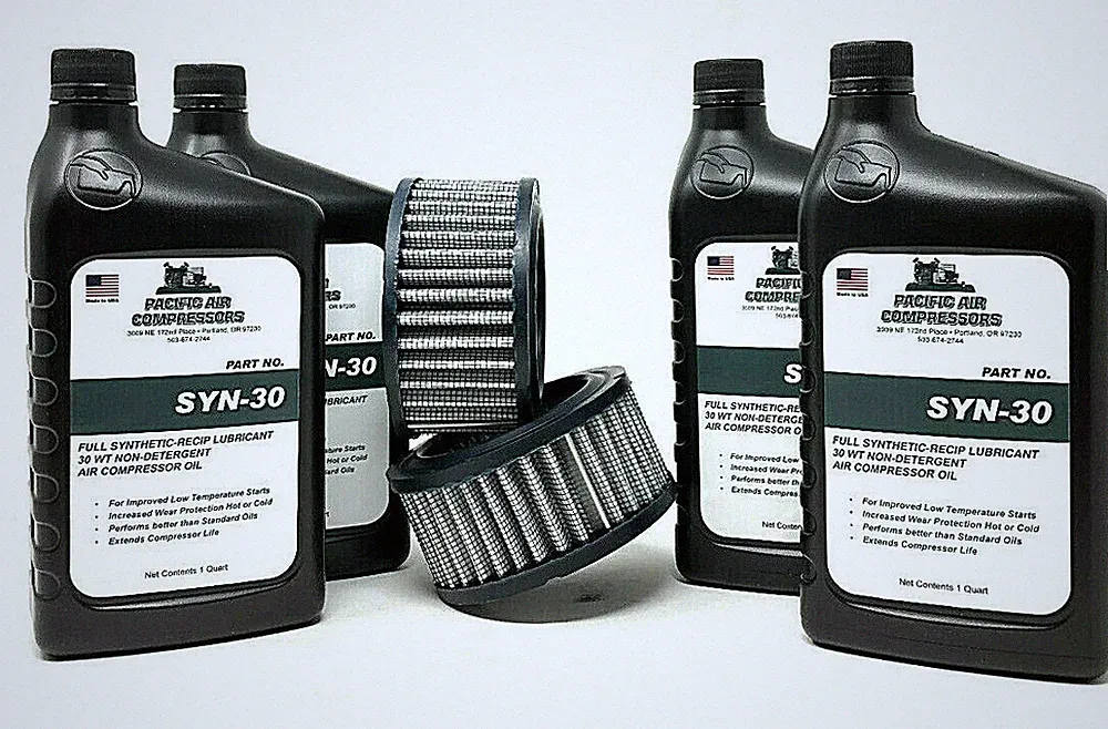 Air Compressor Maintenance Kit W/ Synthetic Oil & Air Filters St073903av P13179A