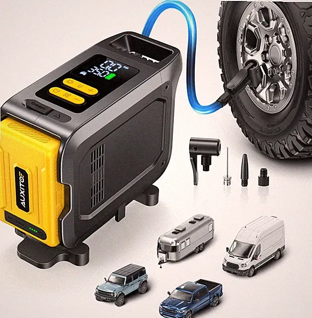 AT1 150PSI Heavy Duty Tire Inflator & Power Station for Trucks & RVs