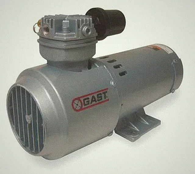 GAST 115v 1/4HP 100psi Air Ride Suspension Ambulance Air Compressor, RV Slide