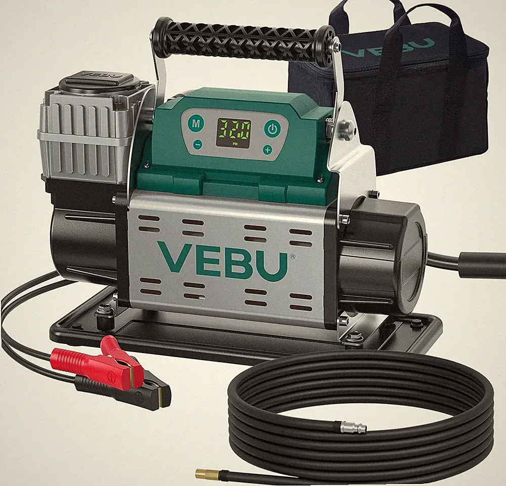 RV Air Compressor 12V Tire Inflator 150PSI Auto Shut Off